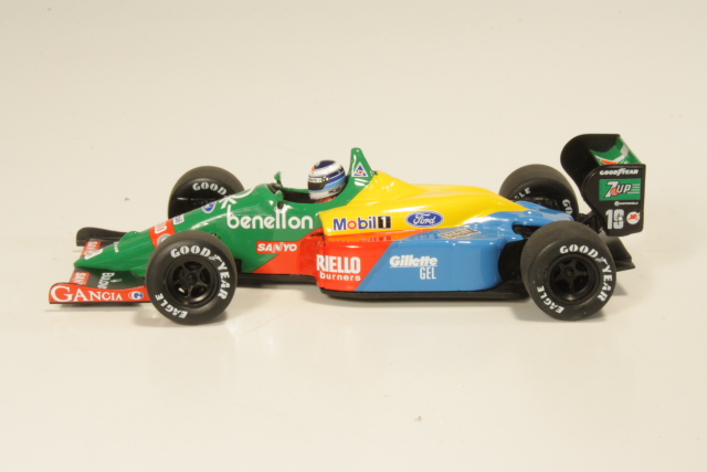 Benetton B188, First F1 Test Silverstone 1990, M.Häkkinen, no.19